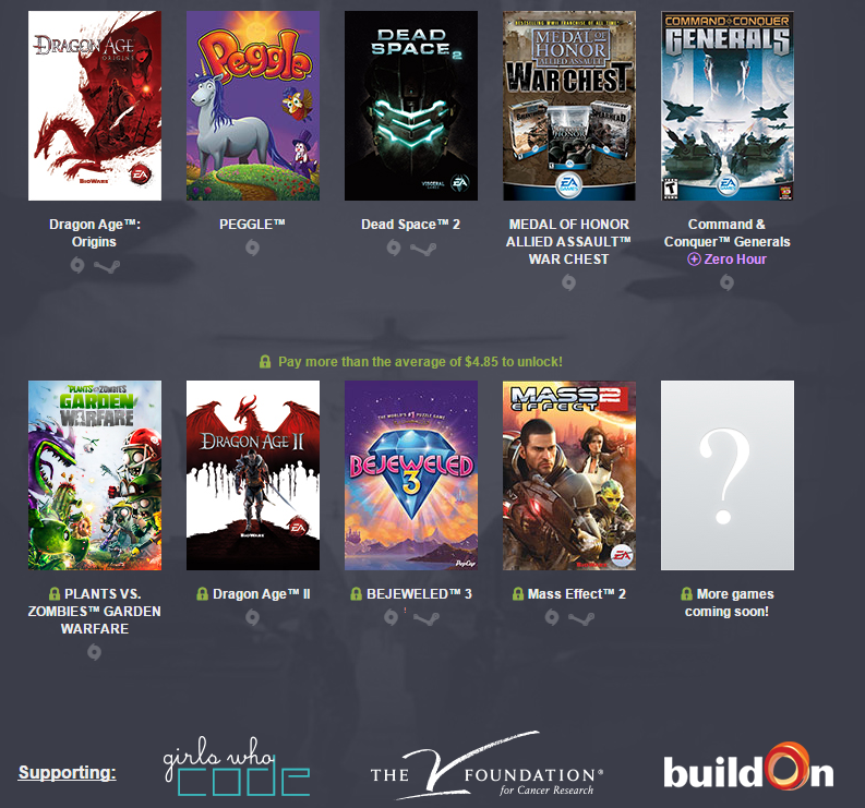 Humble Origin Bundle 2 pay what you want and help charity